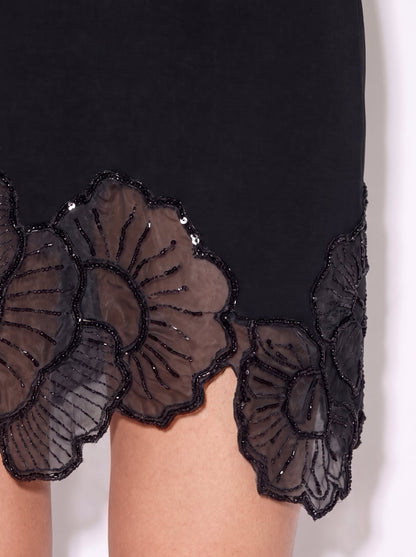 Anice Embroidered Hem Dress